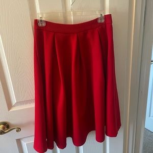 Forever 21 Red Midi Skirt
